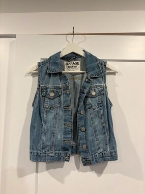 Garage Light Blue Denim Vest